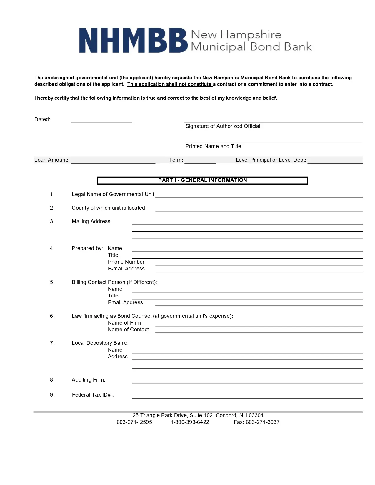 1 - Town Application Fillable